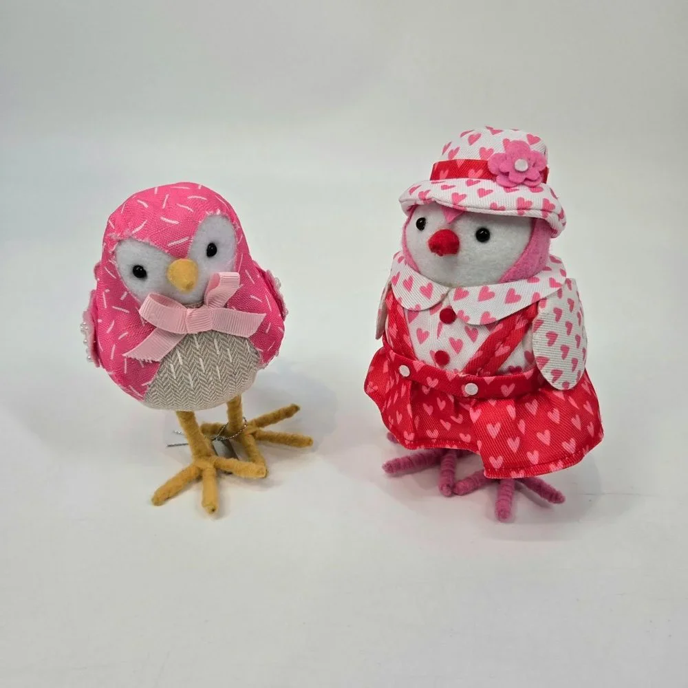 Target Featherly Friends Tulip & Sweet Pea Birds Pink And White Hearts Sprinkles